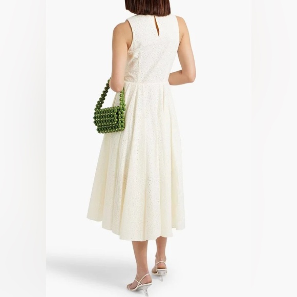 FRAME
Eyelet Cotton Fit-&-Flare Midi-Dress - Picture 9 of 13